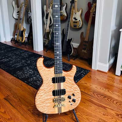 Alembic Spoiler SMB 5-String Bass 1989 - 5A Quilted Maple Top image 2