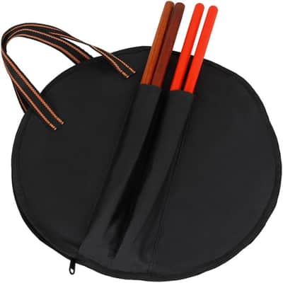 Dumb Drum Bag Lightweight Oxford Storage Holder for Easy Carrying Multi-functional Drum Case Percussion Instrument Case for Beginners and Drummers Durable Black Carrying Bag image 3