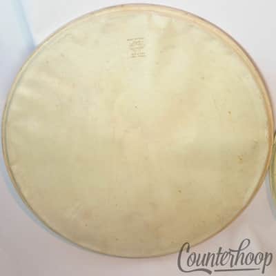 *Leedy 2x 26" Calf Skin Bass Drum Heads Calfskin Vintage 40s USA Early American* image 2