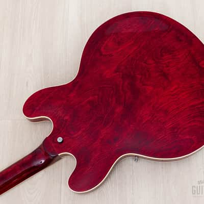 1979 Greco SA-550 Vintage ES Guitar Cherry, Near-Mint w/ Maxon U-1000 & Case, Japan Fujigen image 14