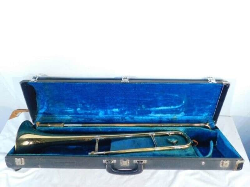 B&H Besson 2-20 Tenor Trombone, England, Very Good Condition, with case & MP image 1