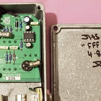 JHS Firefly Tone Bender Fuzz Pedal - AC128 Germanium Discontinued Made in 2015 Serial Number #556 image 6