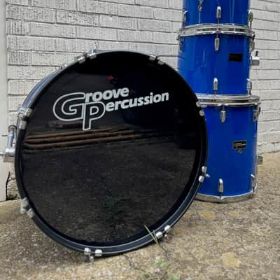 Groove Percussion 5 Piece Shell Pack Blue Drum Set image 17