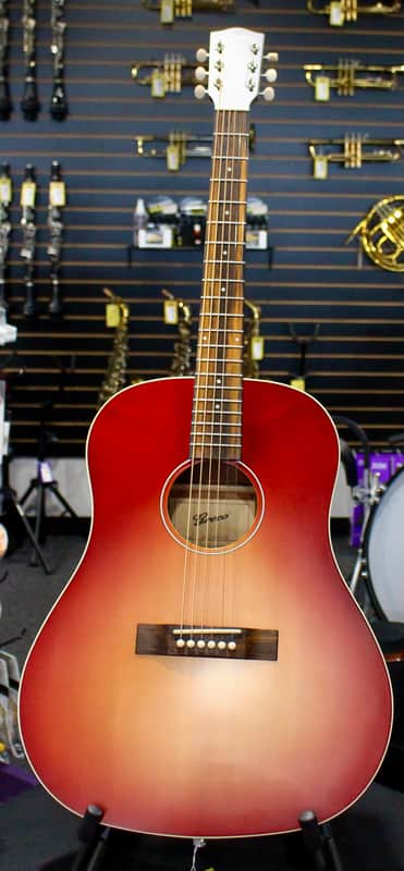 Greco Acoustic Electric Guitar GAJ-30P CSB Cherry Sunburst image 1