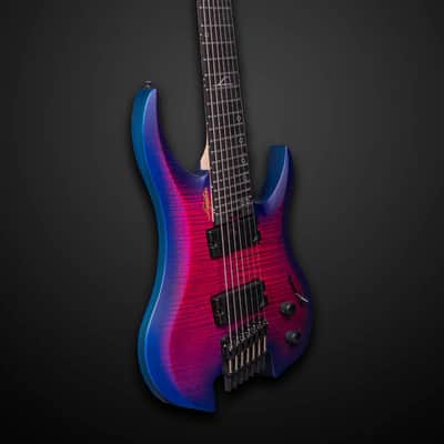 Legator Ghost G7FSS Seven String Electric Guitar - Hyper Nova Blue (G7FSS-HB) image 3