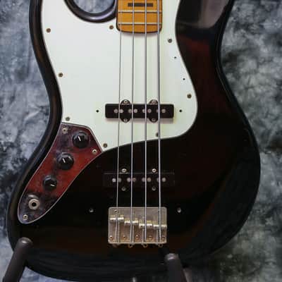 Ibanez 1977 Lawsuit Jazz Bass MIJ Left Handed 1977 Black image 1