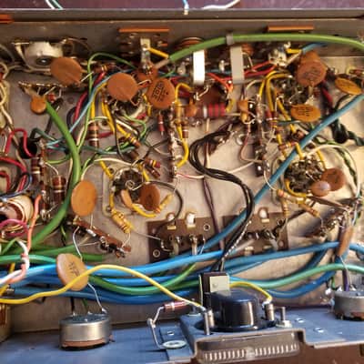 Roberts Small stereo tube amp project chassis 12AX7 6BM8 1640 1960s image 15