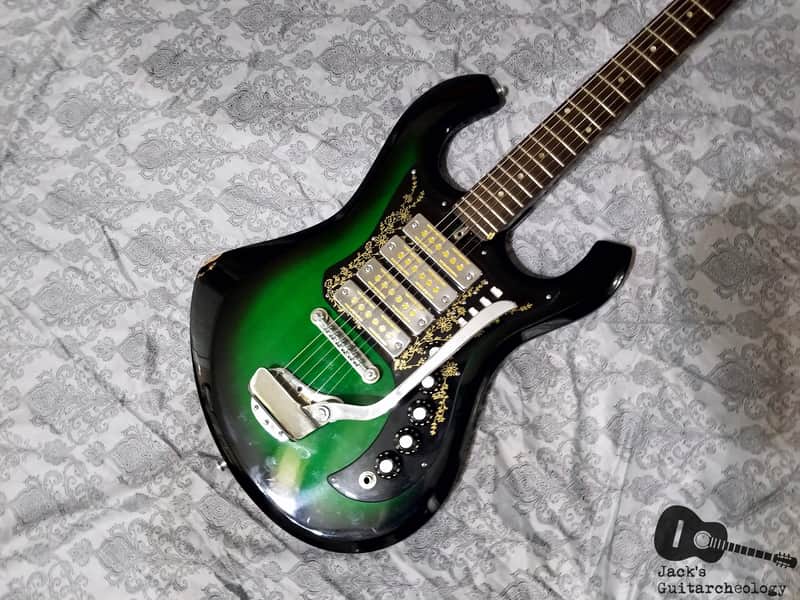 Kimberly 4 Gold Foil Pickup MIJ Electric Guitar (1960s, Greenburst