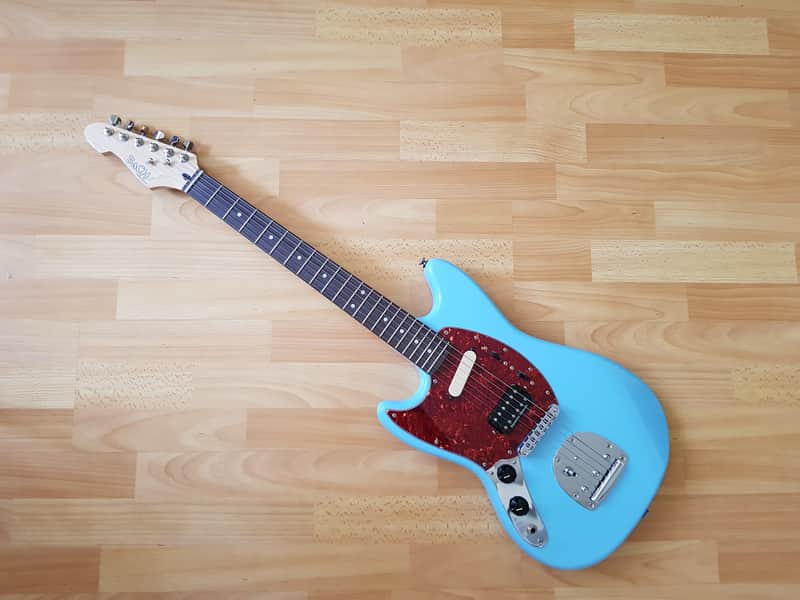 Kurt Cobain Inspired BaCH Mustang-style BGSM 2R Sonic Blue image 1