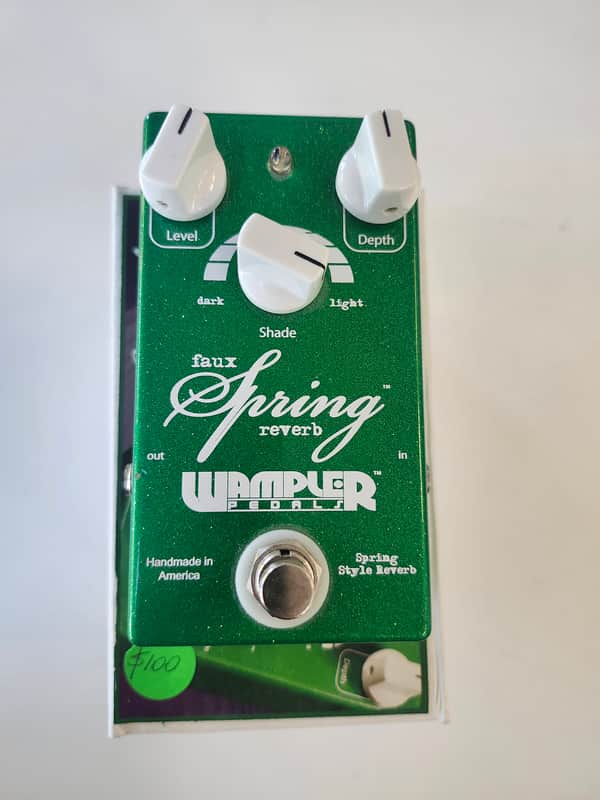 Used Wampler Faux Spring Reverb Pedal - Green/White w/ Box image 1