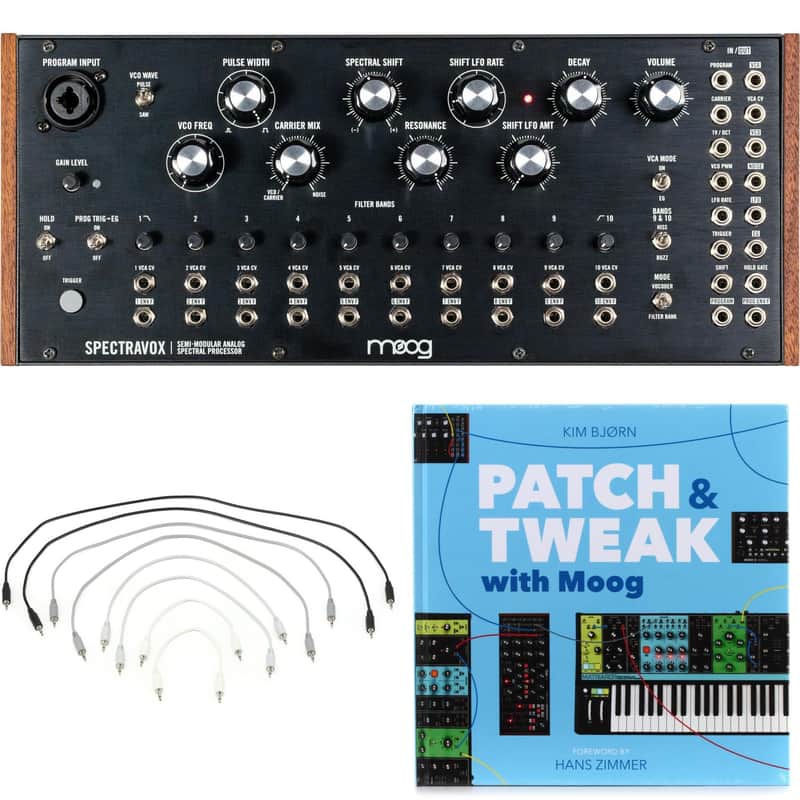 Moog Spectravox Semi-modular Analog Spectral Processor with Patch Cables and Book image 1