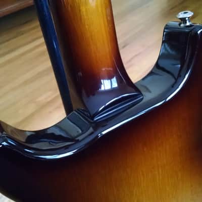 Hamer Artist Korina P90 Semi-Hollow Electric Guitar JazzBurst image 14