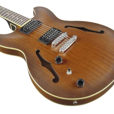 Ibanez AS53L-TF Artcore AS Hollow Body Guitar 6-String Lefty - Tobacco Flat image 15