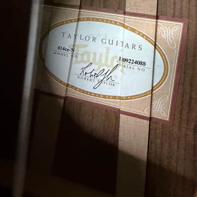Taylor 414ce-N Nylon Acoustic-Electric Guitar Ovangkol  2014 w/ Hard Case #2988 image 18