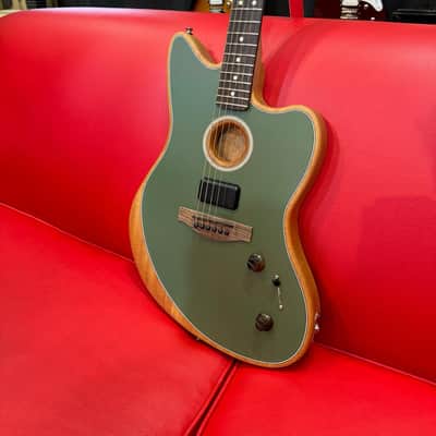 Fender Acoustasonic Player Jazzmaster 2022 - Present - Antique Olive image 2