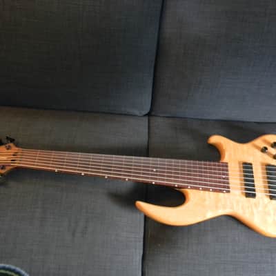 Conklin Groove Tools GT-7 - 7 String Fretless Bass Clear Hard Natural RARE! image 8