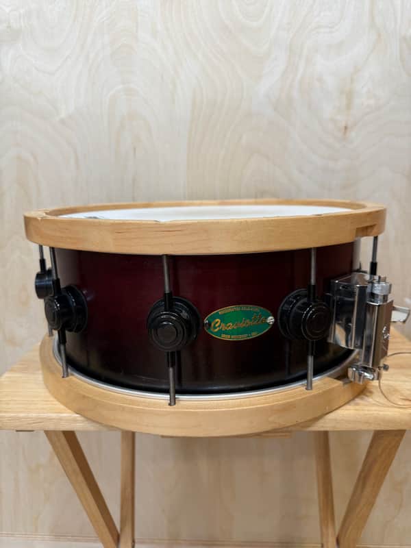 Craviotto DW RARE Green Badge Signed Wood Hoop - Solid Wood Snare 2003 image 1