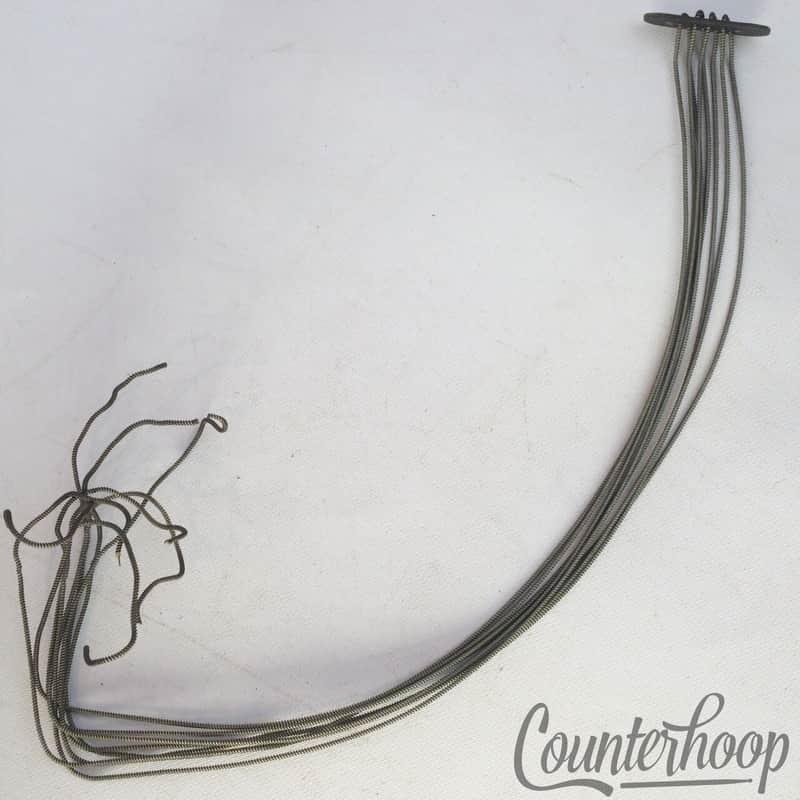 *Leedy 13" 8-Strand Snare Drum Coiled Metal over Cloth Wires Vintage 10s USA* image 1
