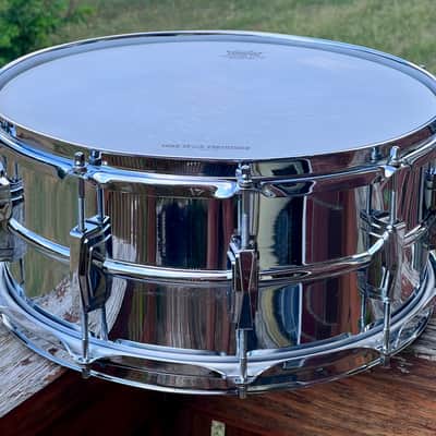 Vintage 1960’s Ludwig LM 402 Supraphonic 6.5x14" 10-Lug Aluminum Snare Drum with Keystone Badge - CLEAN image 8