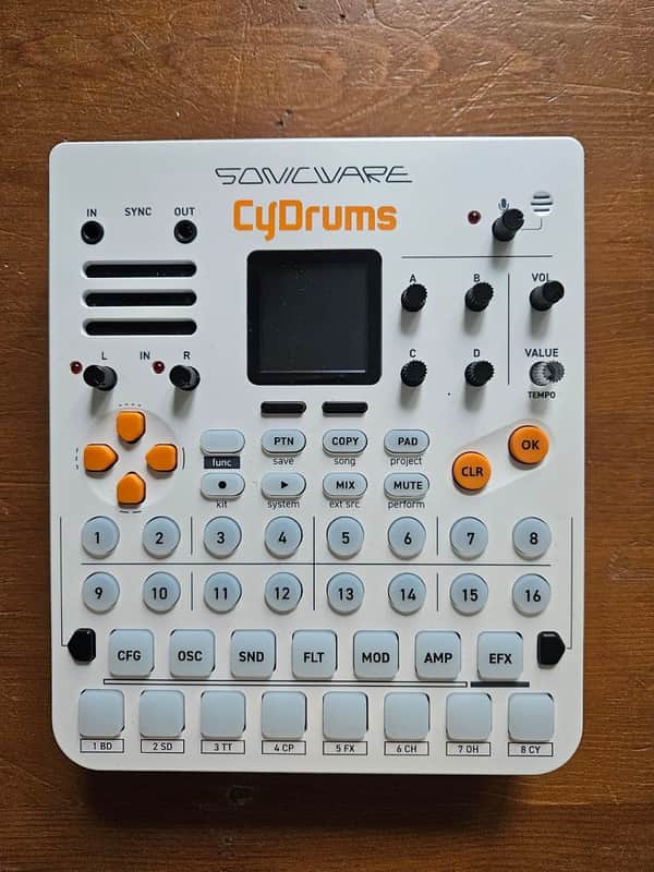 Sonicware CyDrums Expressive Drum Synthesizer 2025 - Present - White image 1