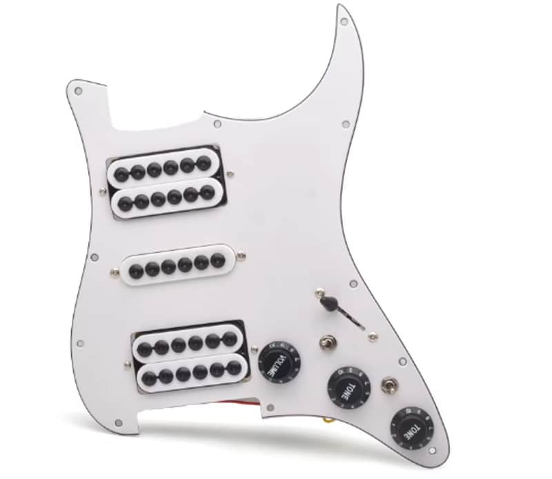 HSH DOUBLE HUMBUCKER SPLIT COIL LOADED PICKGUARD STRATS image 1