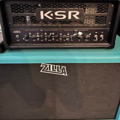 KSR Rhodes Ares 50 watt 6L6 or EL34 guitar amplifier NAMM demo Amp 2010-2020 Black image 3