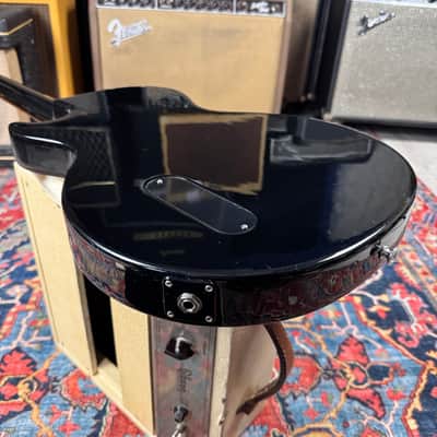 *6.87 lb* Les Paul Junior 2022 Ebony Dog Ear P90 image 18