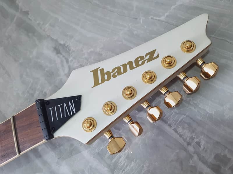 LOADED Ibanez Neck JBM10FX - Pearl White Matte w/ Magnum GOLD image 1