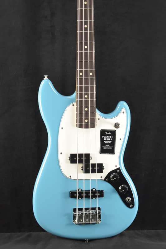 Fender Player II Mustang Bass PJ Aquatone Blue Rosewood Fingerboard image 1