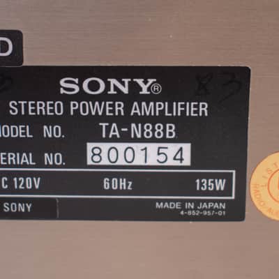 WORKING Sony TA-N88B AMPLIFIER image 10
