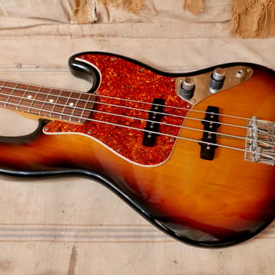 Fender '62 Reissue Jazz Bass AVRI Stack Knob 1993 - Sunburst image 12