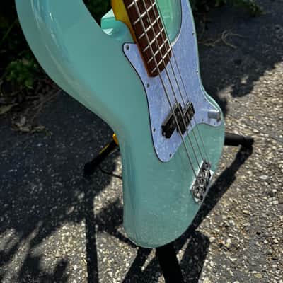 Custom Mark Hoppus Bass Body Allan Corona – Surf Green, Ash, Loaded with Seymour Duncan Pickups image 11