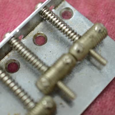 Vintage Pre-CBS Fender Bass Bridge Plate - Precision Jazz - Saddles, 1950's 1960's,  100% original Pre-CBS part! image 6