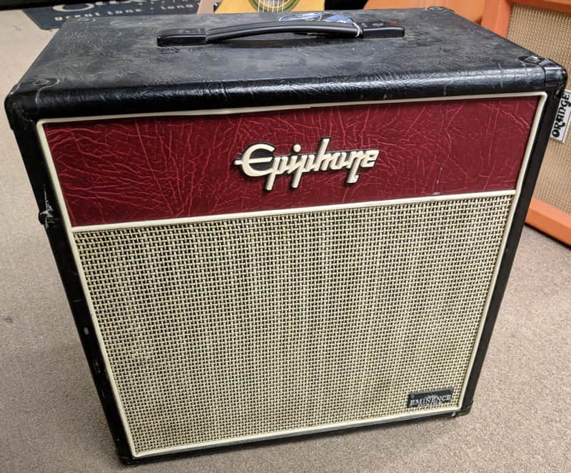 Epiphone Valve Junior 1x12 Extension Cab, 16 Ohms, Eminence Lady Luck, Retro Look image 1