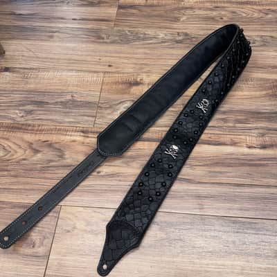 Carlino Steve Lukather #2 black scale leather with black studs 2025 - Black and black image 4