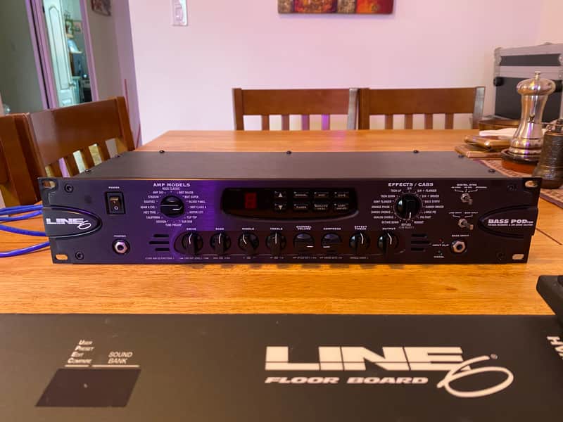 Line 6 Bass POD Pro Rackmount Multi-Effect and Amp Modeler 2001 - 2003 - Black image 1