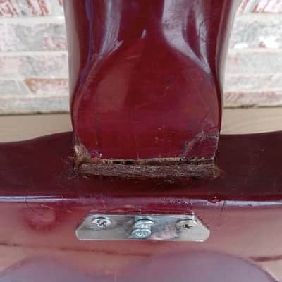 Vintage 1963 Gretsch Corvette Electric Guitar Husk Project w/ Pickups, Hagstrom Case! image 19