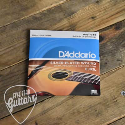 D'Addario EJ83L Silver Wound Gypsy Jazz Acoustic Guitar Strings Light 10-44 image 2