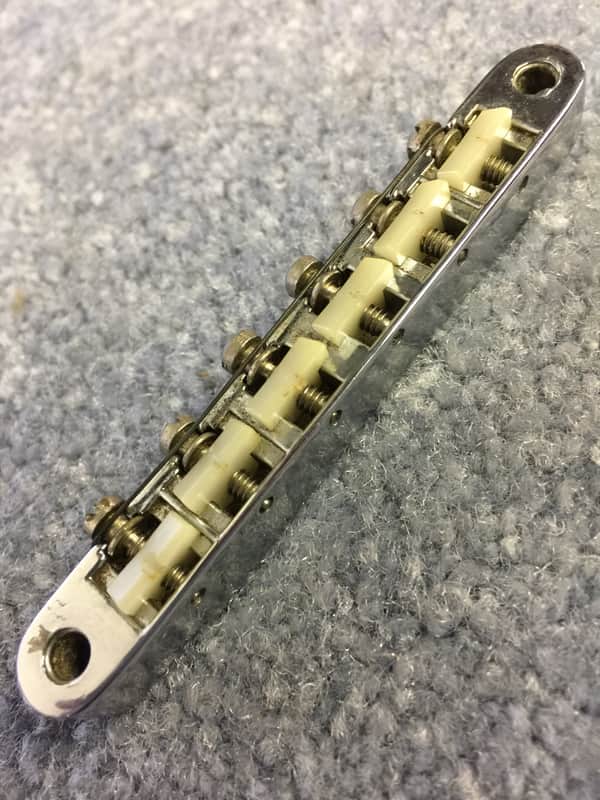 Gibson Tune o matic bridge 1968 Chrome image 1