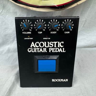Rockman SR&D Tom Scholz Acoustic Guitar Pedal (blue button) - missing 1 battery cover image 2