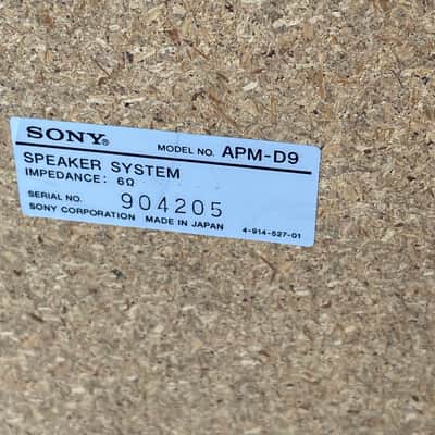 Vintage Sony APM-D9 Stereo Speakers 80s image 15