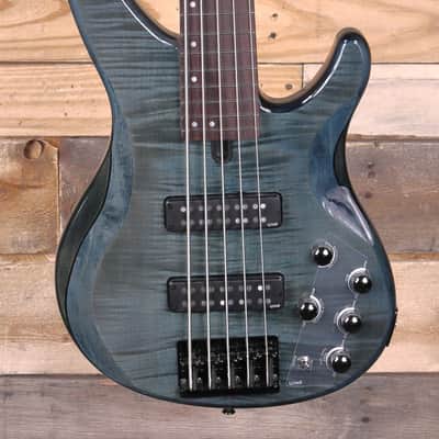 Yamaha TRBX605FM 5-String Bass Guitar Indigo Blue image 1