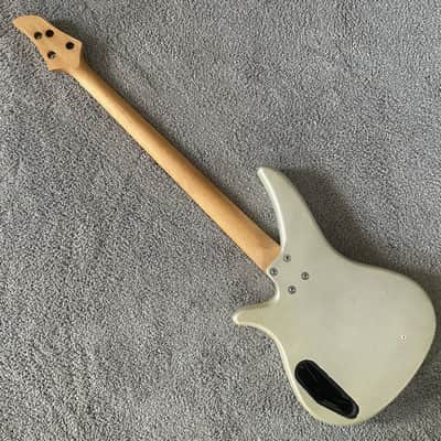 J&D 4 String Bass Project in White, Basswood Body, Maple Neck, Rosewood Fingerboard image 5