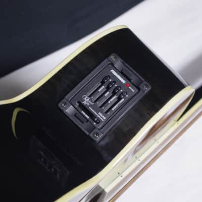 MICHAEL KELLY Dragonfly 5-string FRETLESS acoustic electric BASS guitar Trans Black w/Case - Used image 9