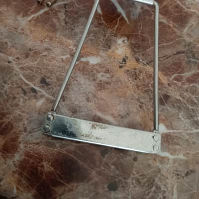 Truetone Tailpiece hollowbody 50's-60's - Weathered Chrome image 4