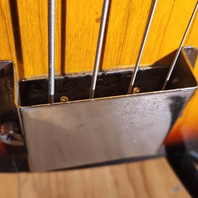 Vintage 1960s Kingston Bass Guitar Sunburst - New Wiring & Fret Level image 7