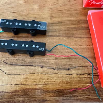 Fender N3 Noiseless Jazz Bass Pickup Set 2010s - Black 099-3117-000 image 6