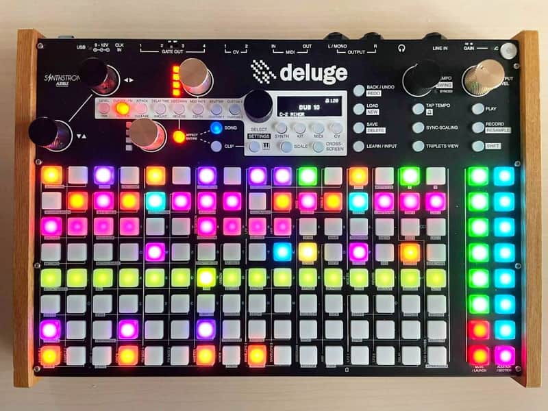 Synthstrom Audible Deluge 64-Voice Desktop Synthesizer with OLED Display 2022 - Present - Black image 1