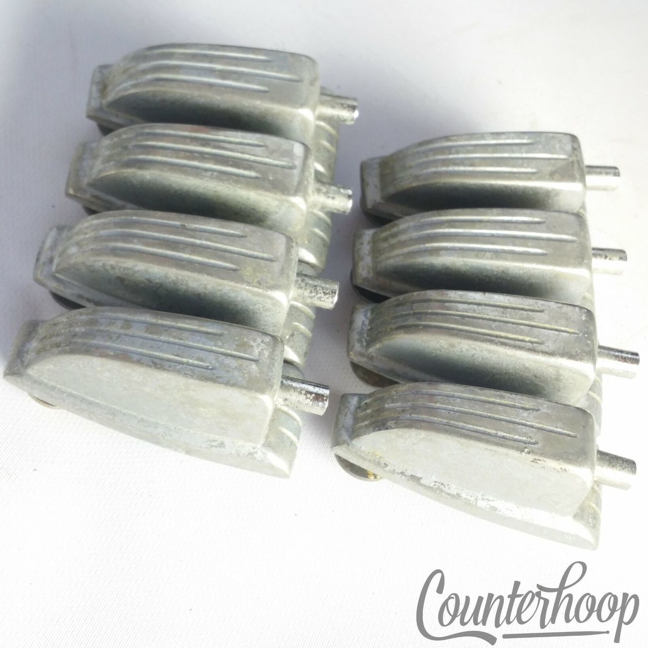 Ludwig Bass Drum Floor Tom Classic Lugs 8x Nickel 1 11/16" 50s/60s Vintage USA* — main photograph
