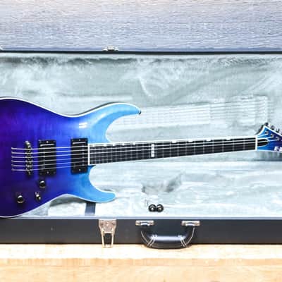 ESP E-II Horizon NT-II Quilted Maple Top Blue Purple Gradation El. Guitar w/Case image 9